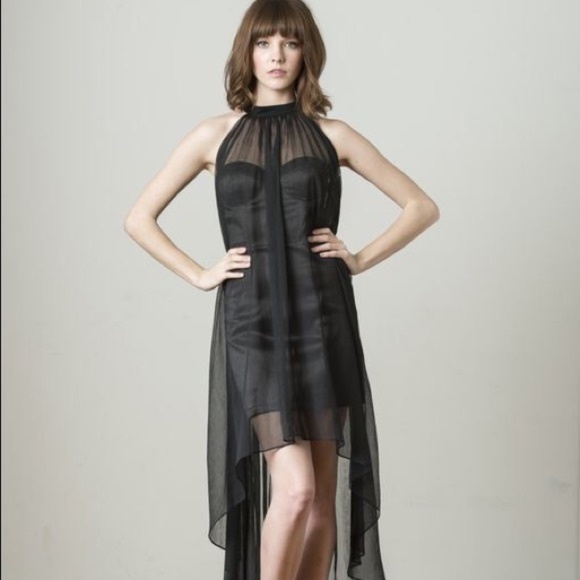 Blaque Label Dresses & Skirts - Blaque Label 3 in 1 Black Body Con Chiffon Dress NWT Size: Small